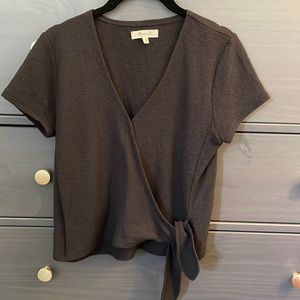 Madewell faux wrap top